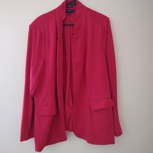 Red Lane Bryant blazer size 24